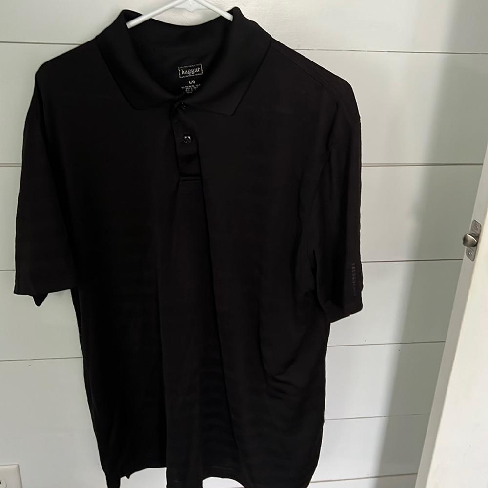 Hagar black polo large